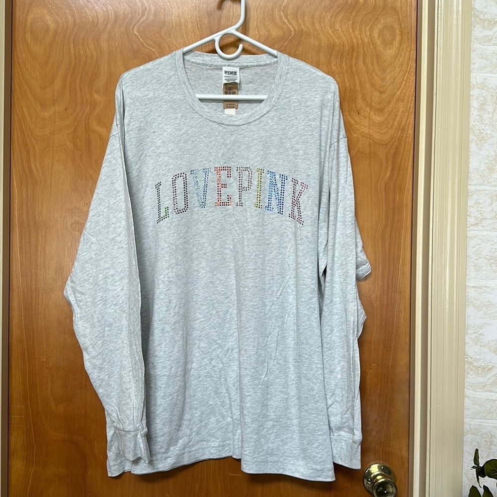 💖 Victoria’s Secret PINK Long Sleeve Shirt 💯 % cotton